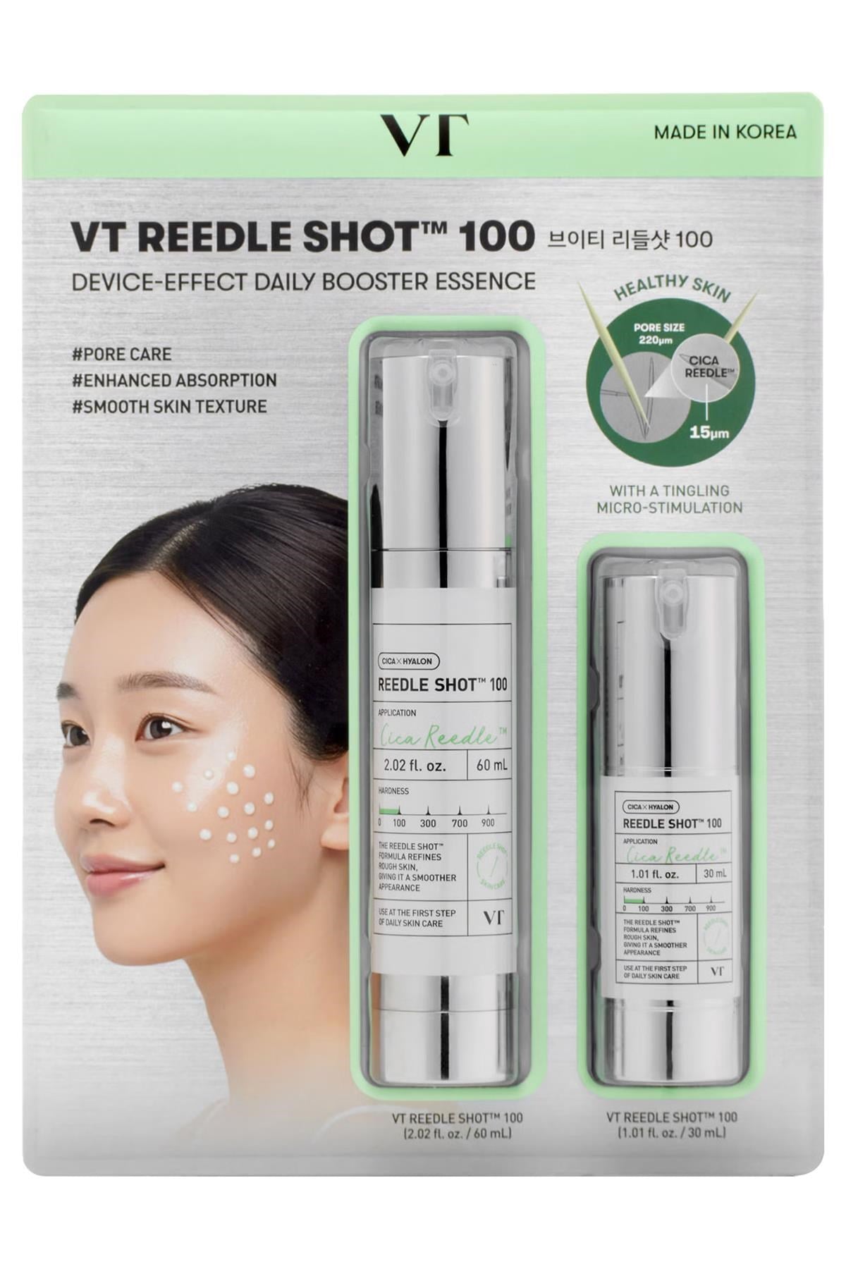VT Cosmetics Reedle Shot 100 Yüz Serumu Seti 60ML + 30ML