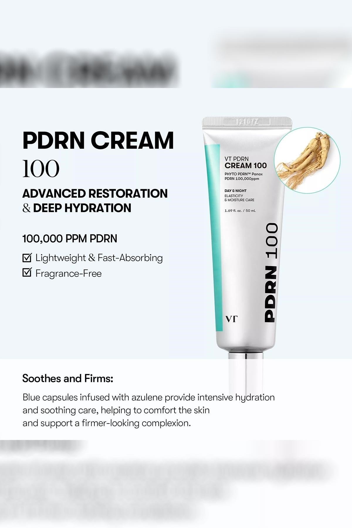 VT Cosmetics VT PDRN Cream 100 Yüz Kremi 50ML