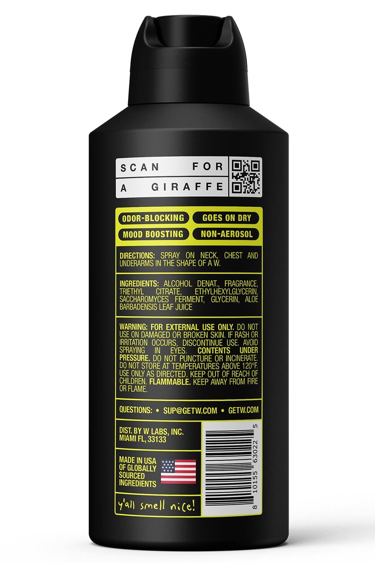 W Labs Deep Woods Sprey Deodorant 100ML