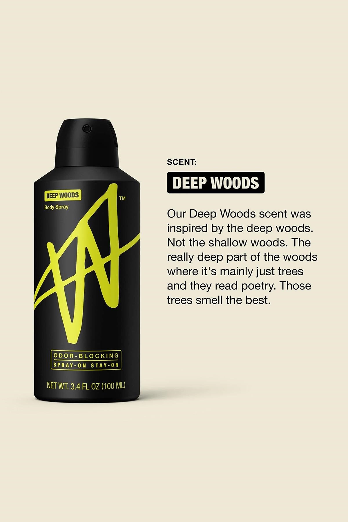 W Labs Deep Woods Sprey Deodorant 100ML