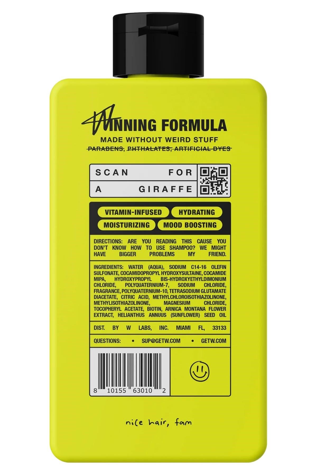 W Labs Original 2'si 1 Arada Nemlendirici Şampuan ve Saç Kremi 473ML