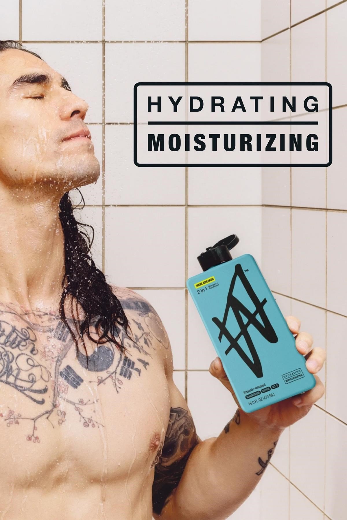 W Labs Wave Breaker 2'si 1 Arada Nemlendirici Şampuan ve Saç Kremi 473ML
