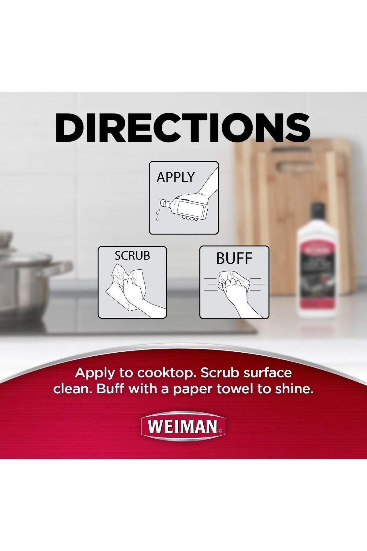 Weiman Cam Setüstü Ocak Temizleyici ve Cila 283GR