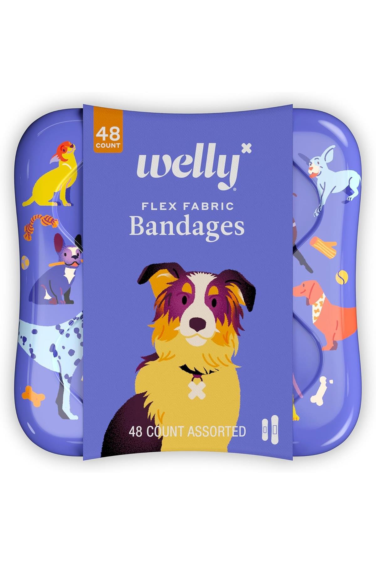 Welly Karışık Ölçülerde Renkli Yara Bandı 48 Adet