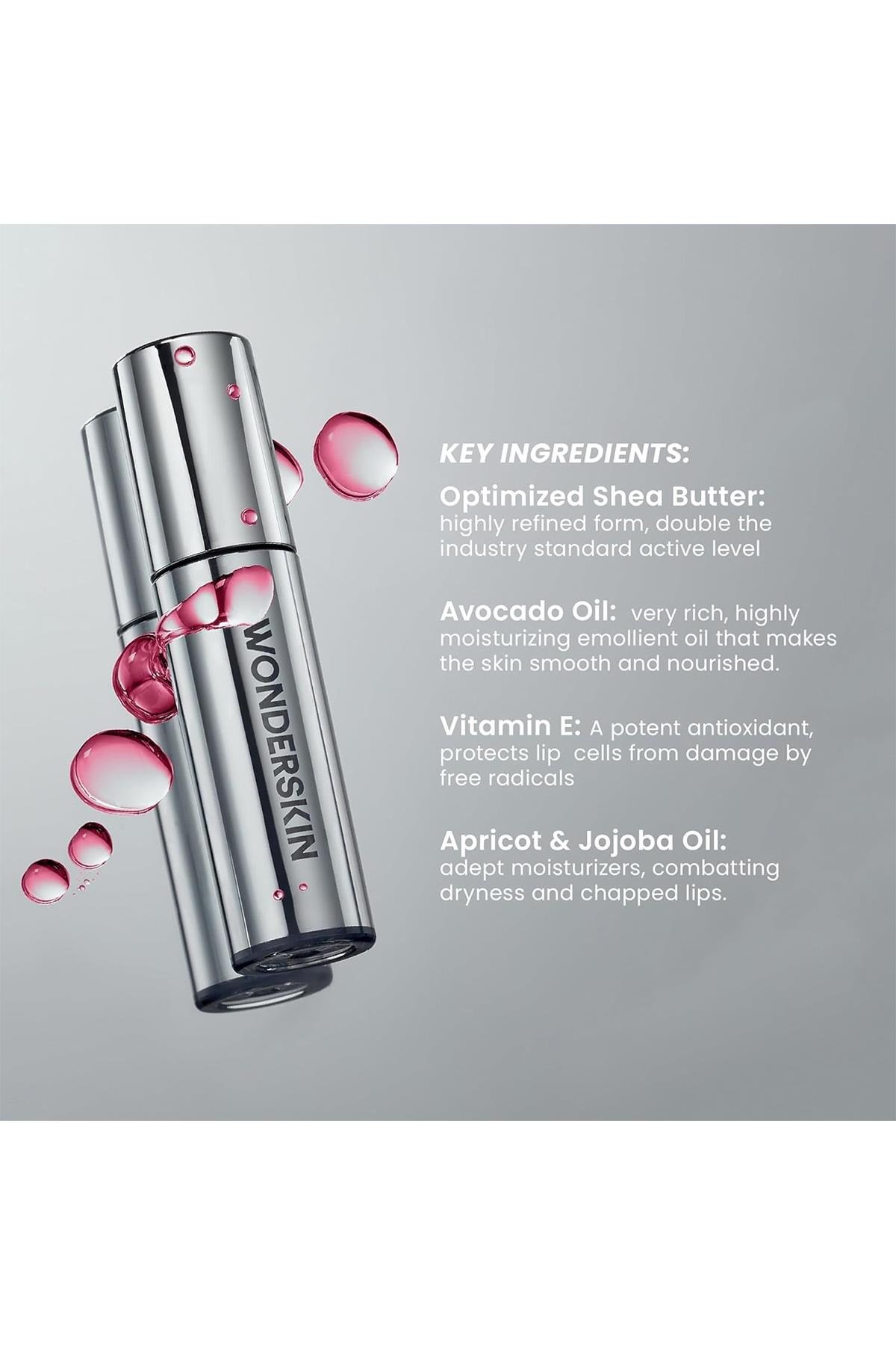 Wonderskin Lip Rehab Nemlendirici ve Onarıcı Renkli Dudak Serumu Yağı Kissed 3.57ML