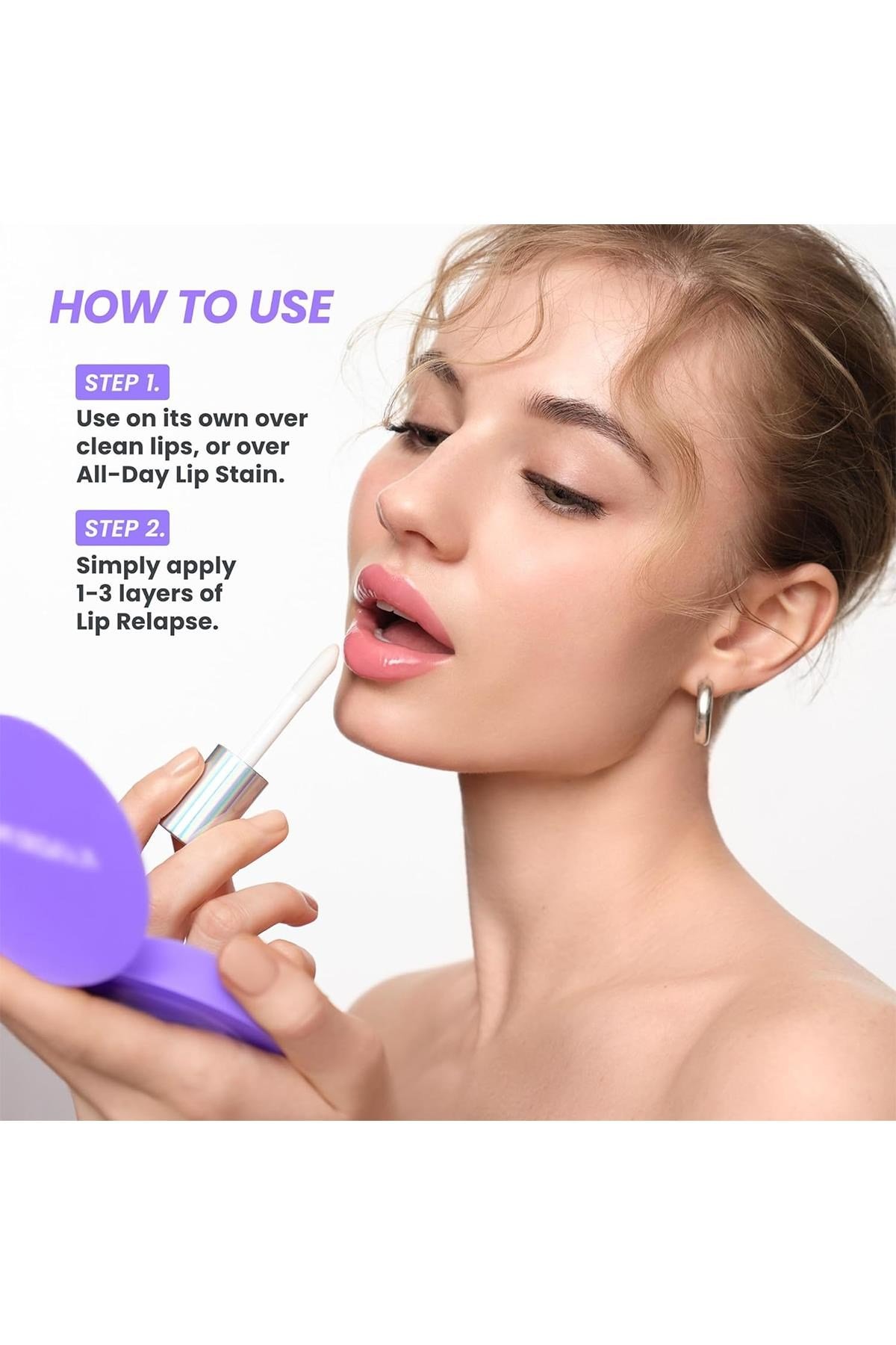 Wonderskin Lip Relapse Dolgunlaştırıcı Etki Şeffaf Dudak Parlatıcısı Clear 3.57ML