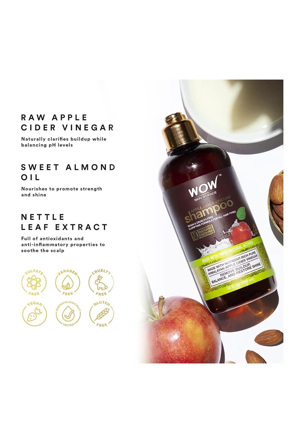 WOW Elma Sirkesi Şampuanı 300ML