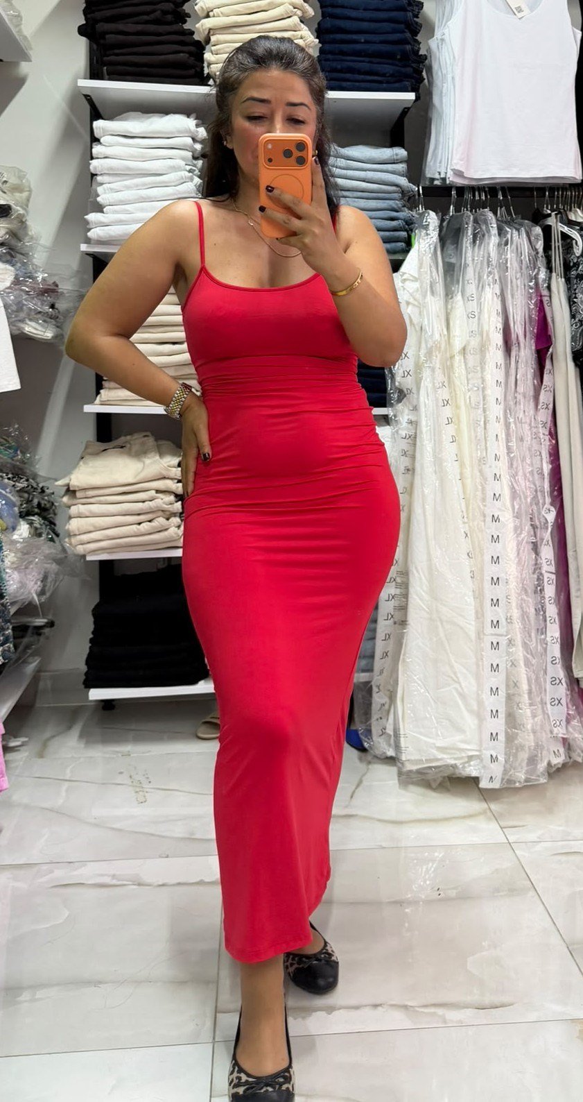 Askılı Kırmızı Sexy Elbise(full Likralı)