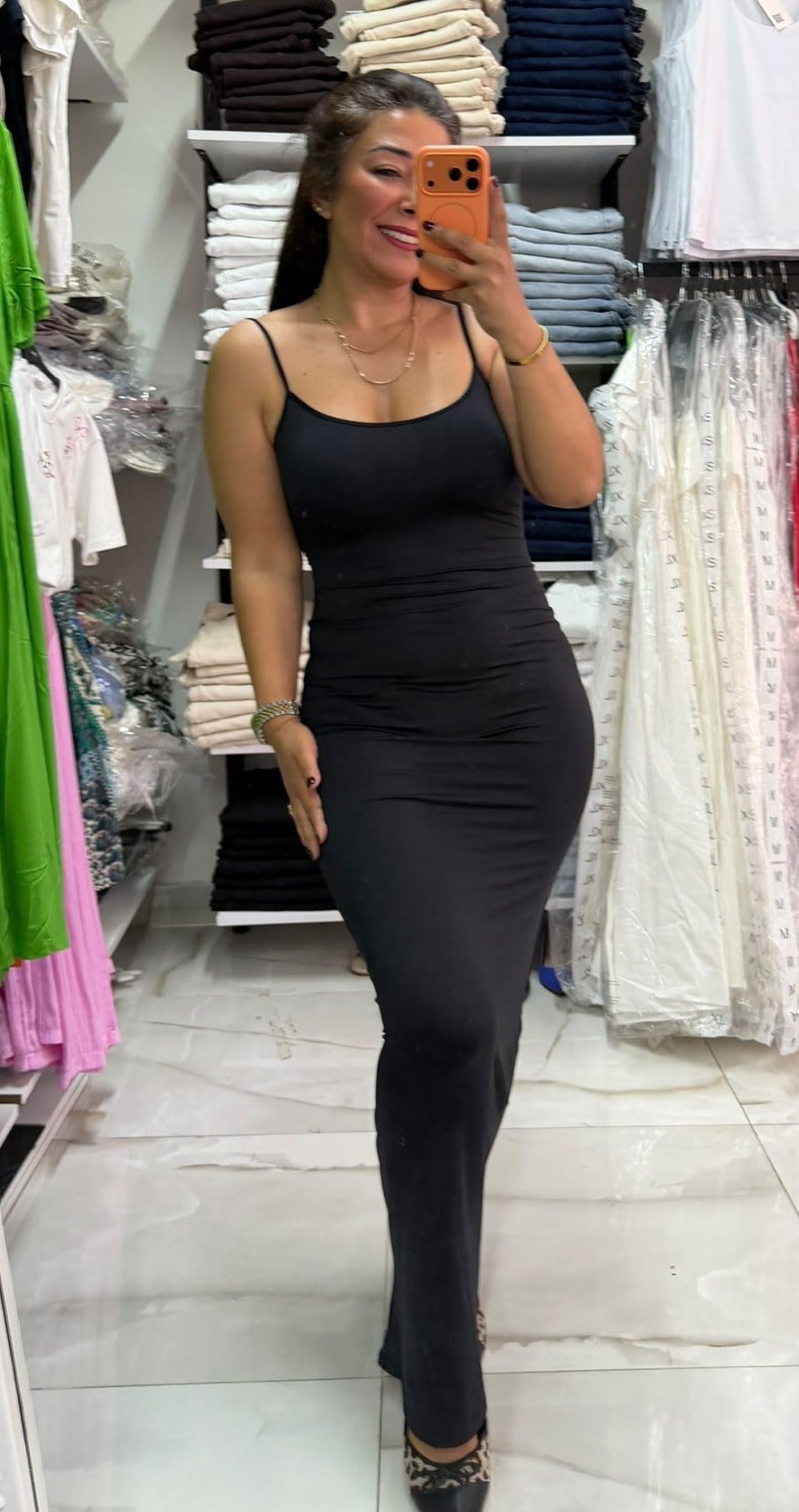 Askılı Siyah Sexy Elbise(full Likralı)