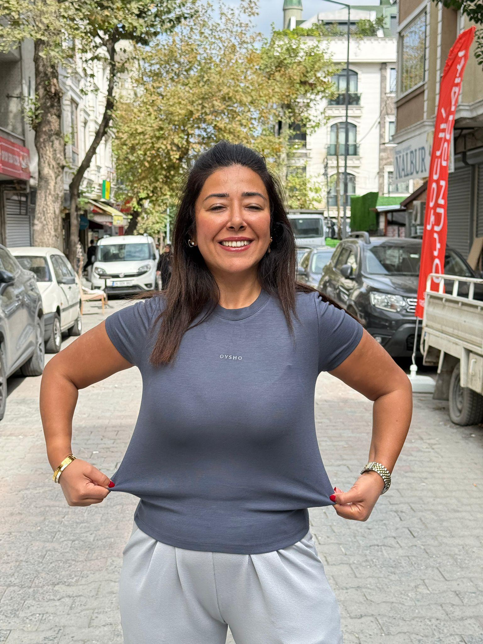 Füme Modal oysh Tişört(likralı)