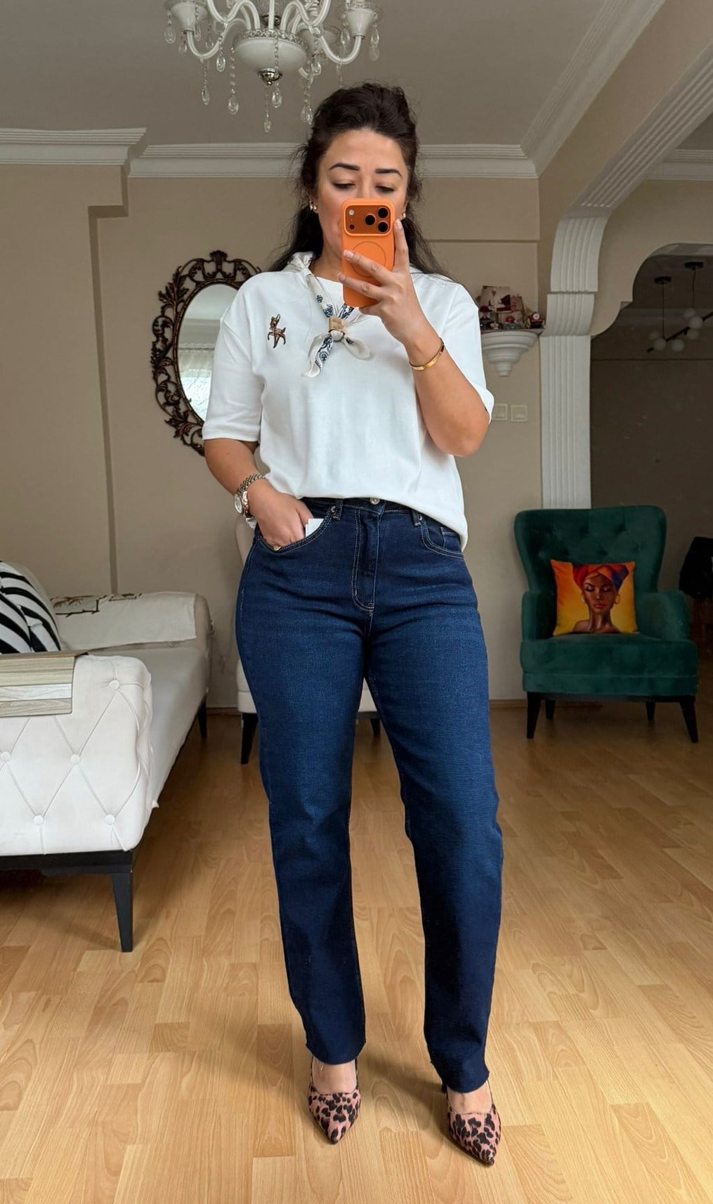 Lacivert  Boyfit Jean Pantolon