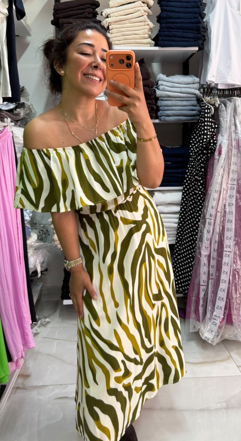 Madonna Elbise Olive