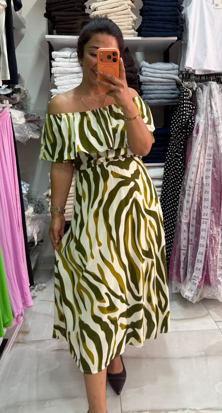 Madonna Elbise Olive