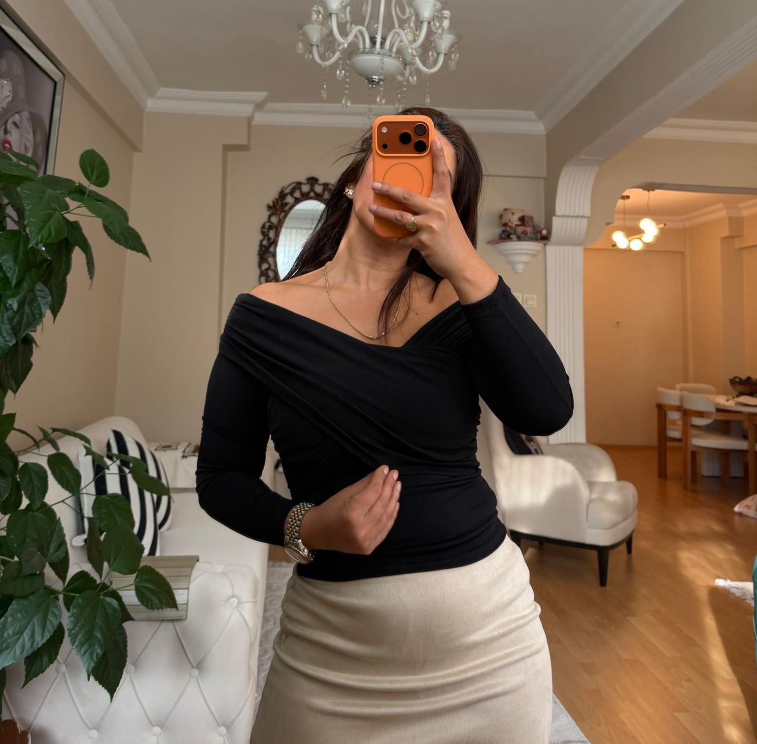 Selin Bluz Siyah