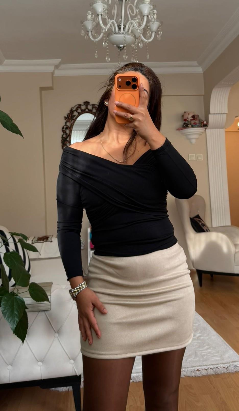 Selin Bluz Siyah