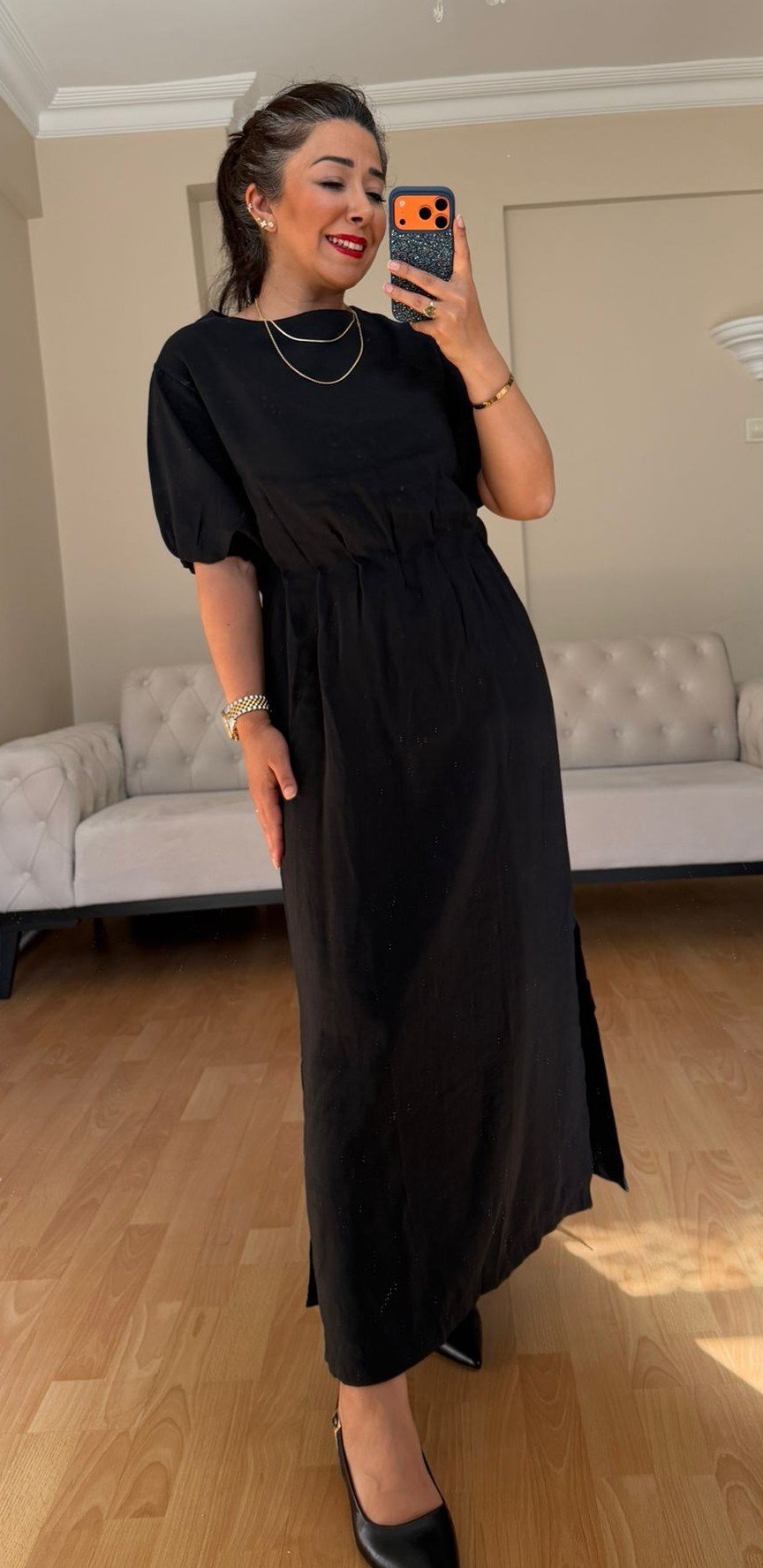 Siyah Dİore Elbise