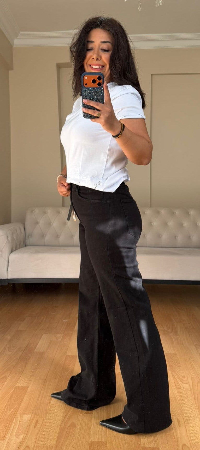 Siyah Massino Leg Jeans(1 Beden Küçük Alın)
