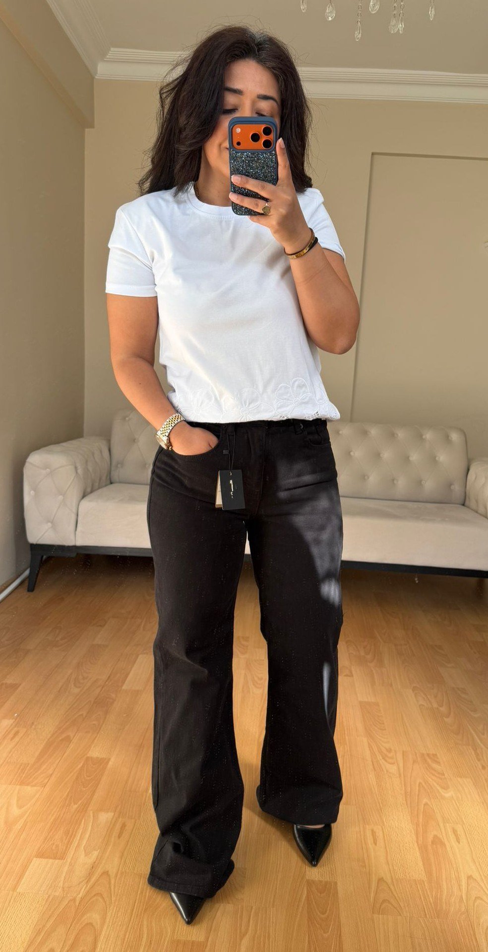 Siyah Massino Leg Jeans(1 Beden Küçük Alın)