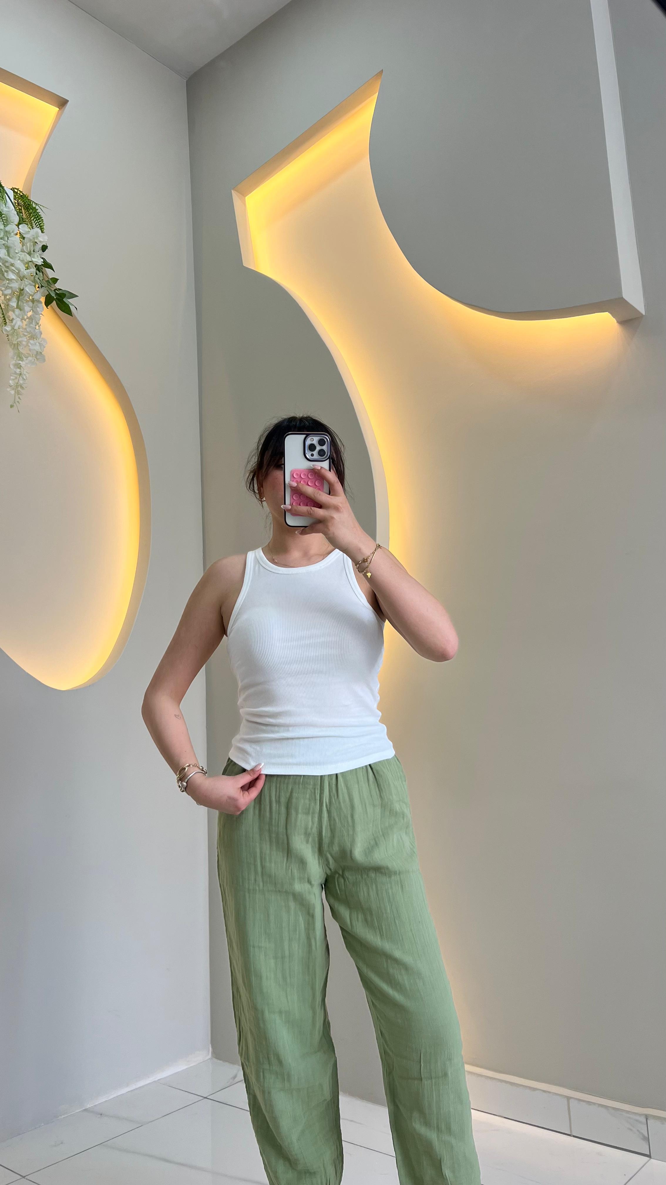 Beyaz Halter Yaka Body