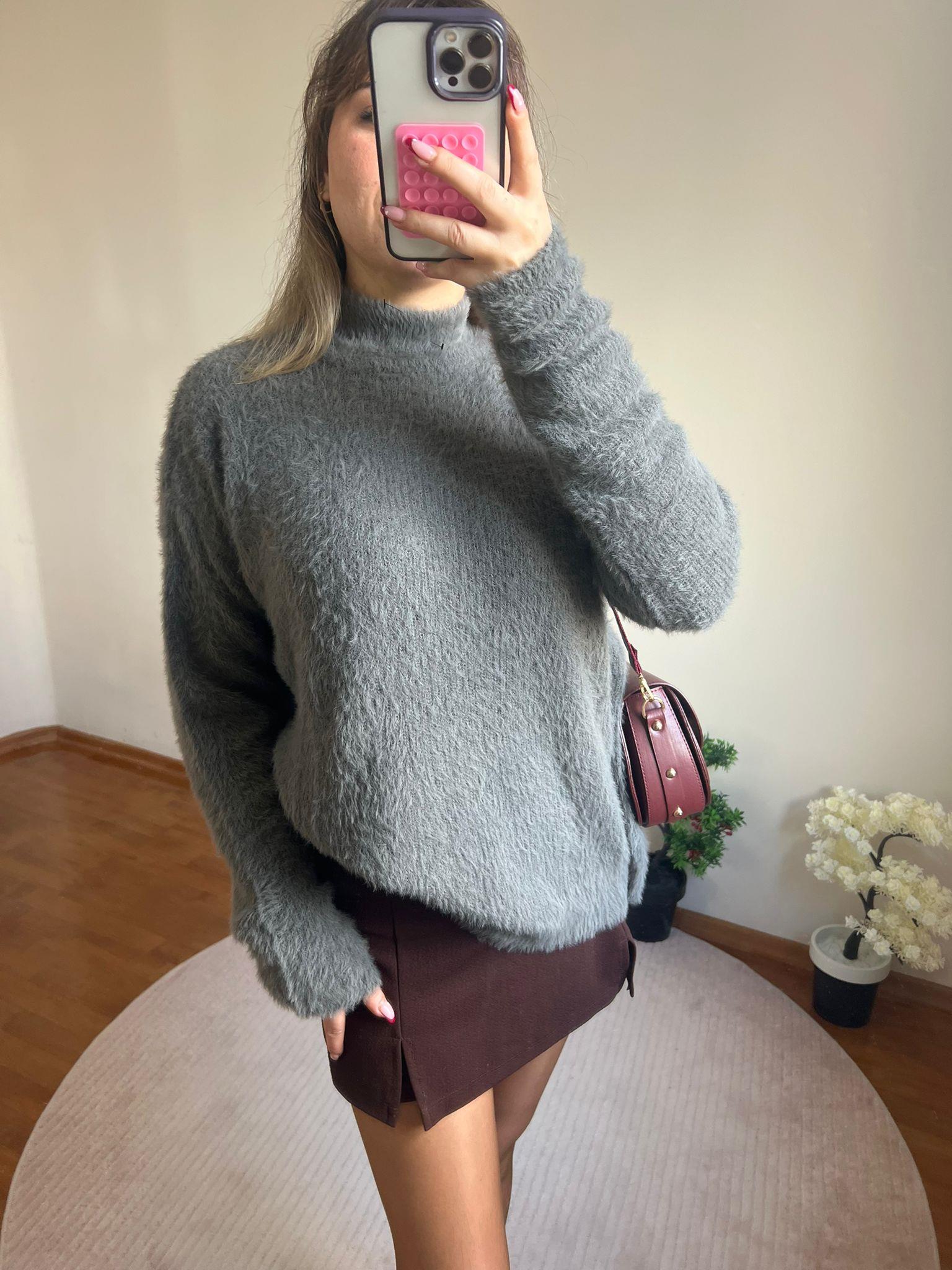 Gri Yün Kırçıllı Kazak