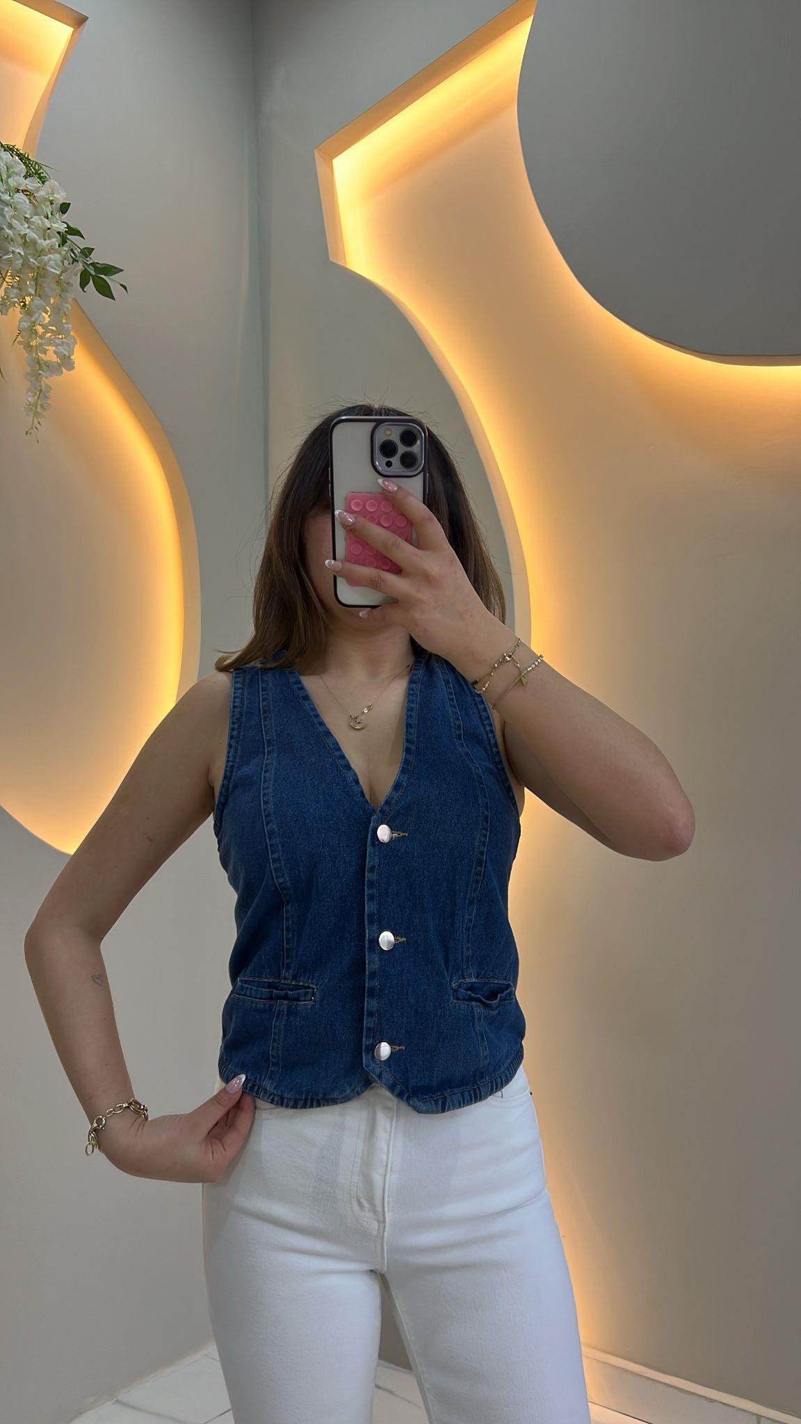Kot Denim Yelek