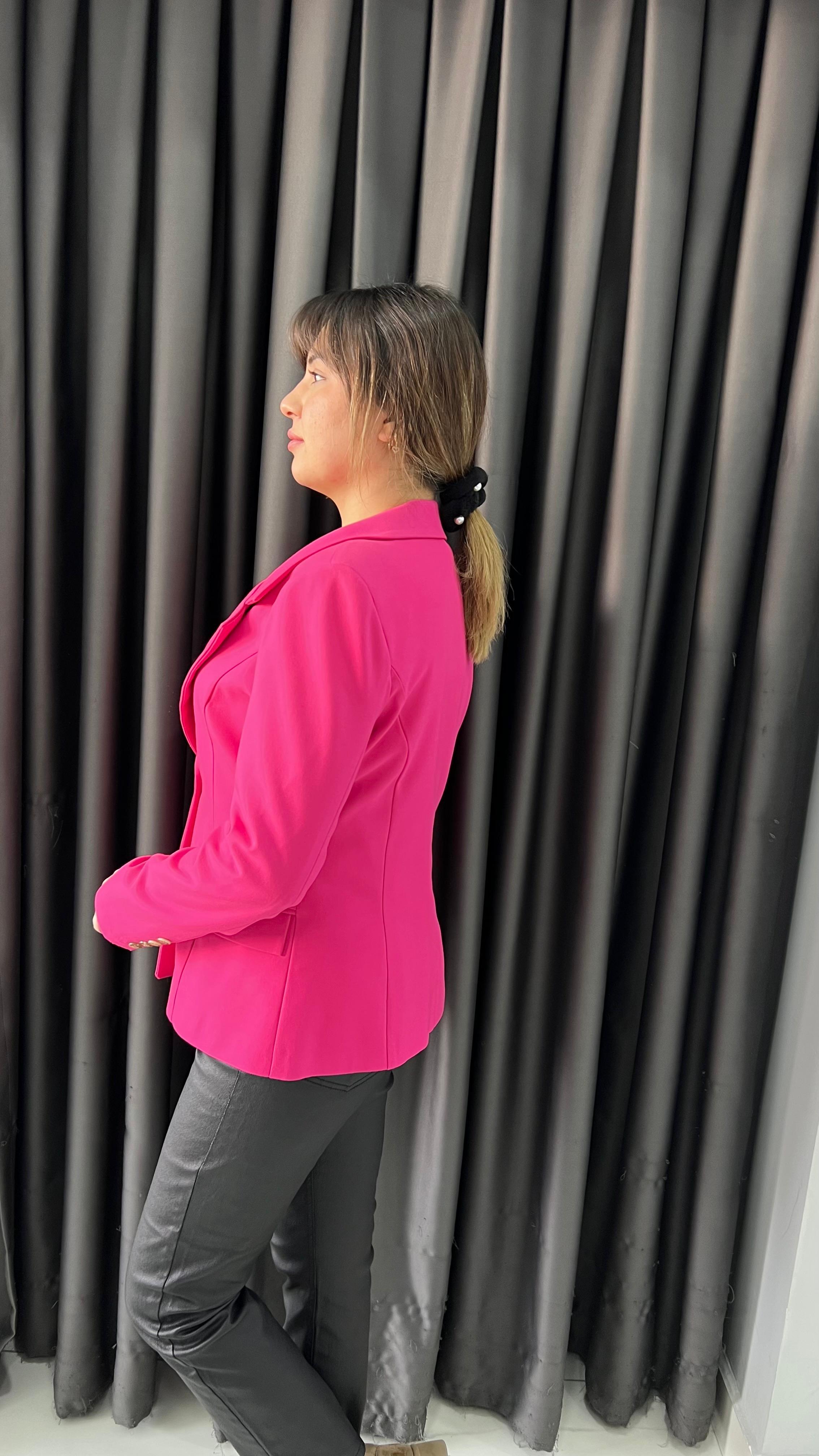 Pembe Kumaş Ceket