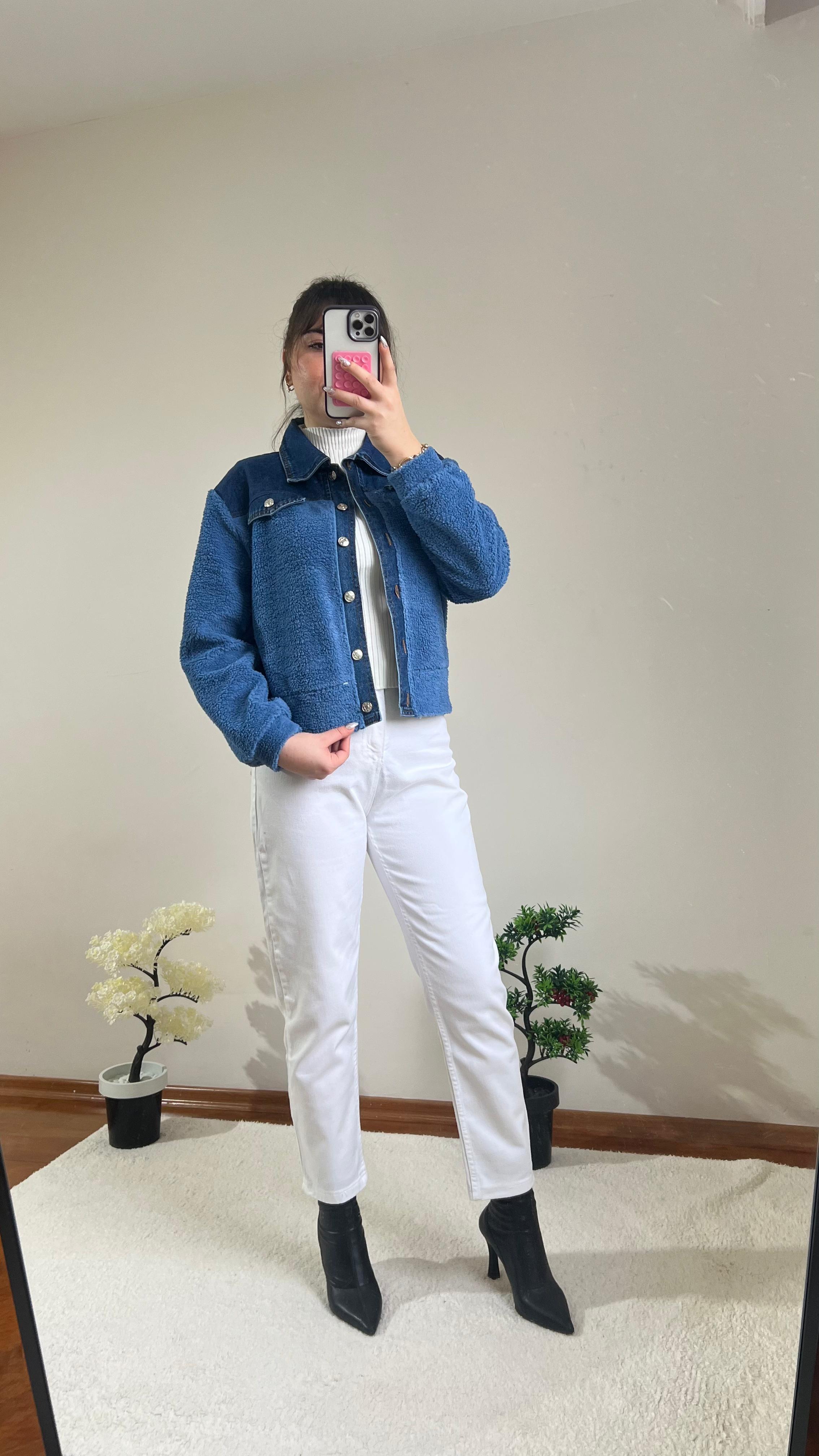 Teddy Mavi Ceket/ Gömlek