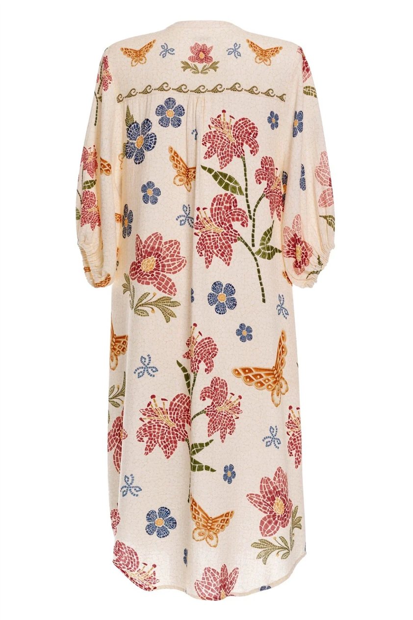 Agua Bendita Clavelina Fiore 19740 Kadın Kaftan Çok Renkli
