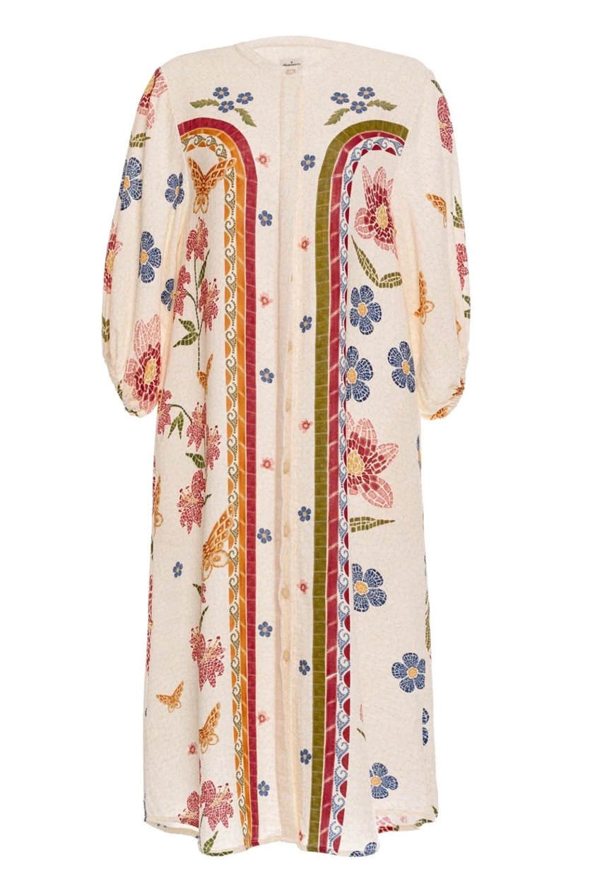 Agua Bendita Clavelina Fiore 19740 Kadın Kaftan Çok Renkli