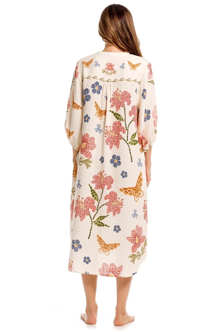 Agua Bendita Clavelina Fiore 19740 Kadın Kaftan Çok Renkli