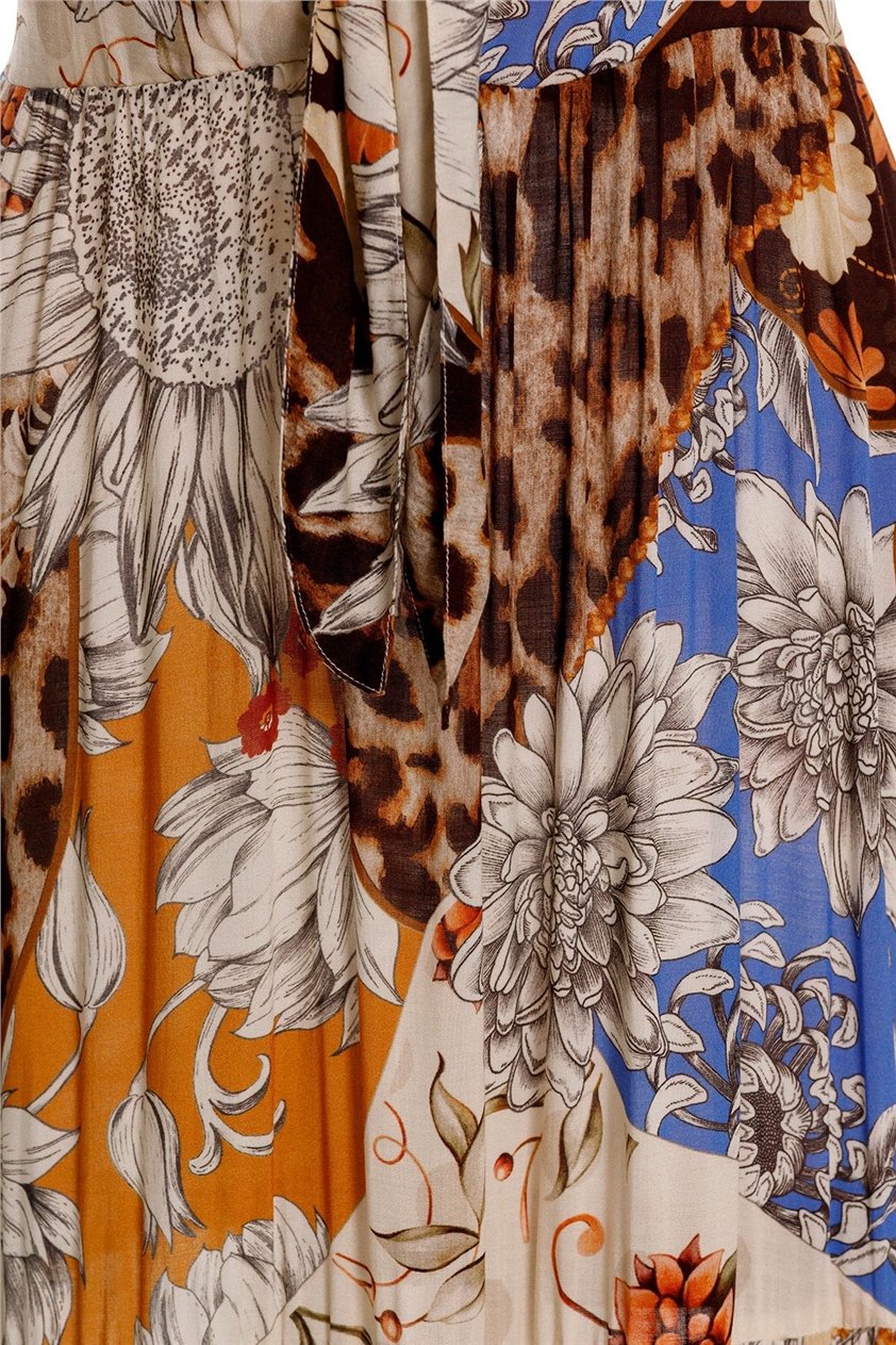 Agua Bendita Gabrielle Quilt 19714 Kadın Plaj Elbisesi Çok Renkli