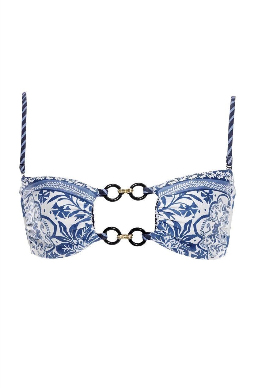 Agua Bendita Lace Batik 20519 Kadın Bikini Üstü Mavi
