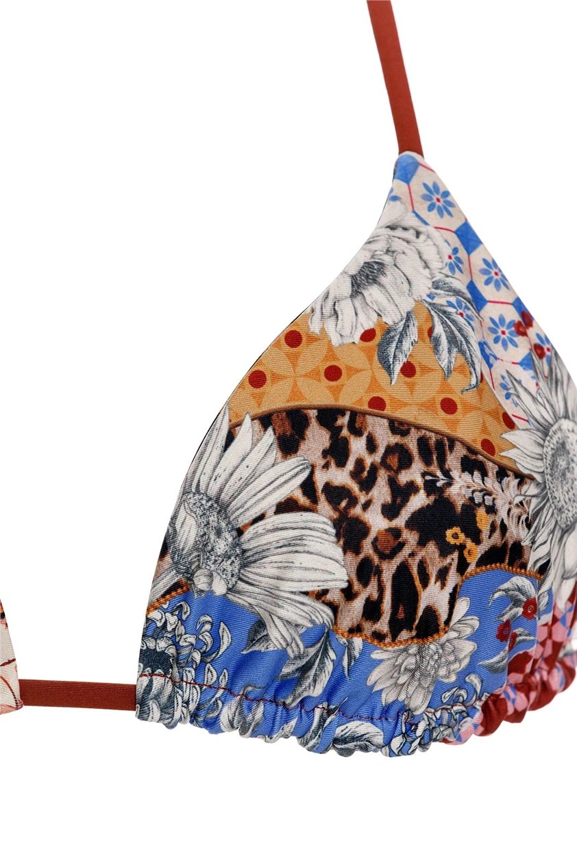 Agua Bendita Lolita Quilt 19355 Kadın Bikini Üstü Çok Renkli