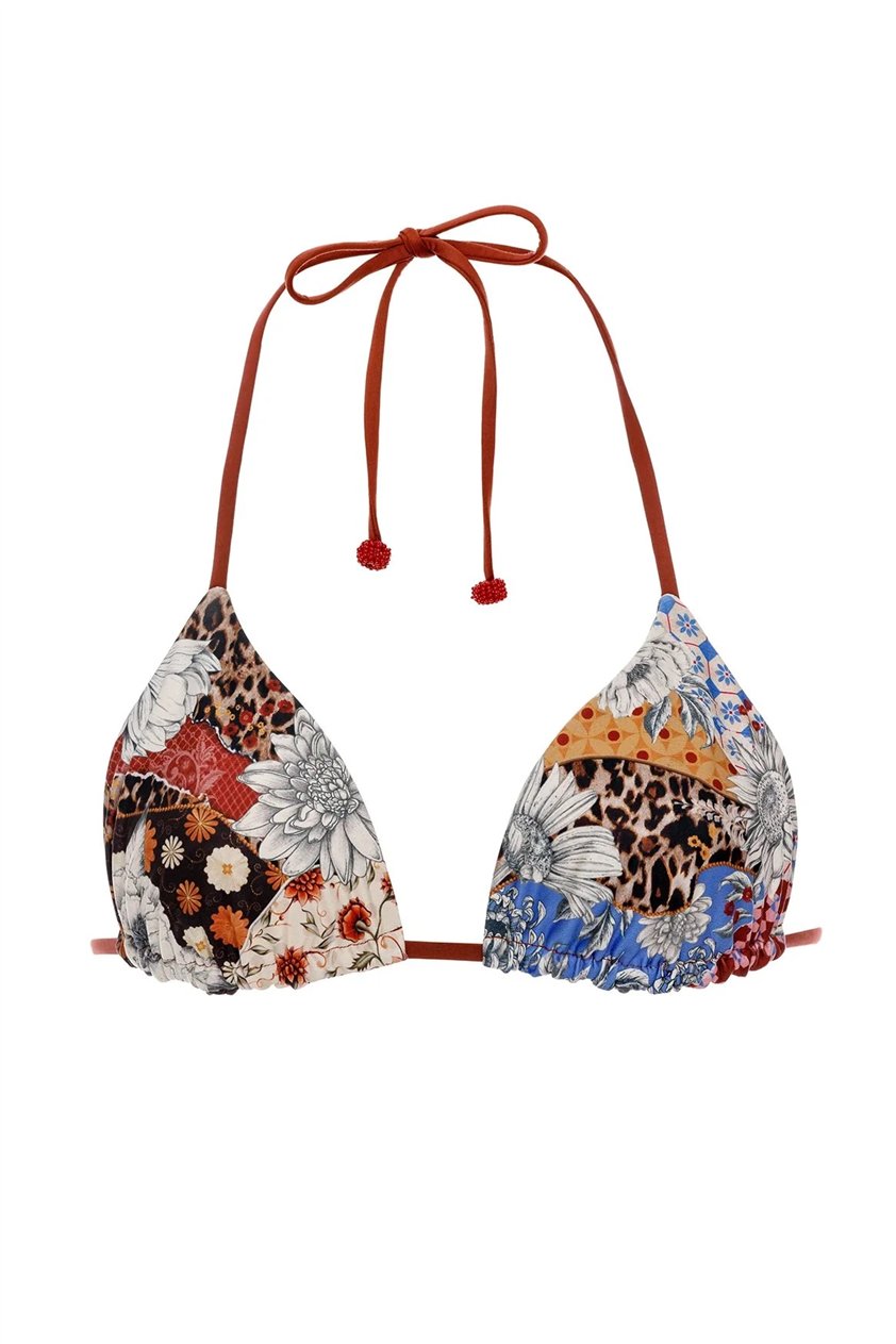 Agua Bendita Lolita Quilt 19355 Kadın Bikini Üstü Çok Renkli
