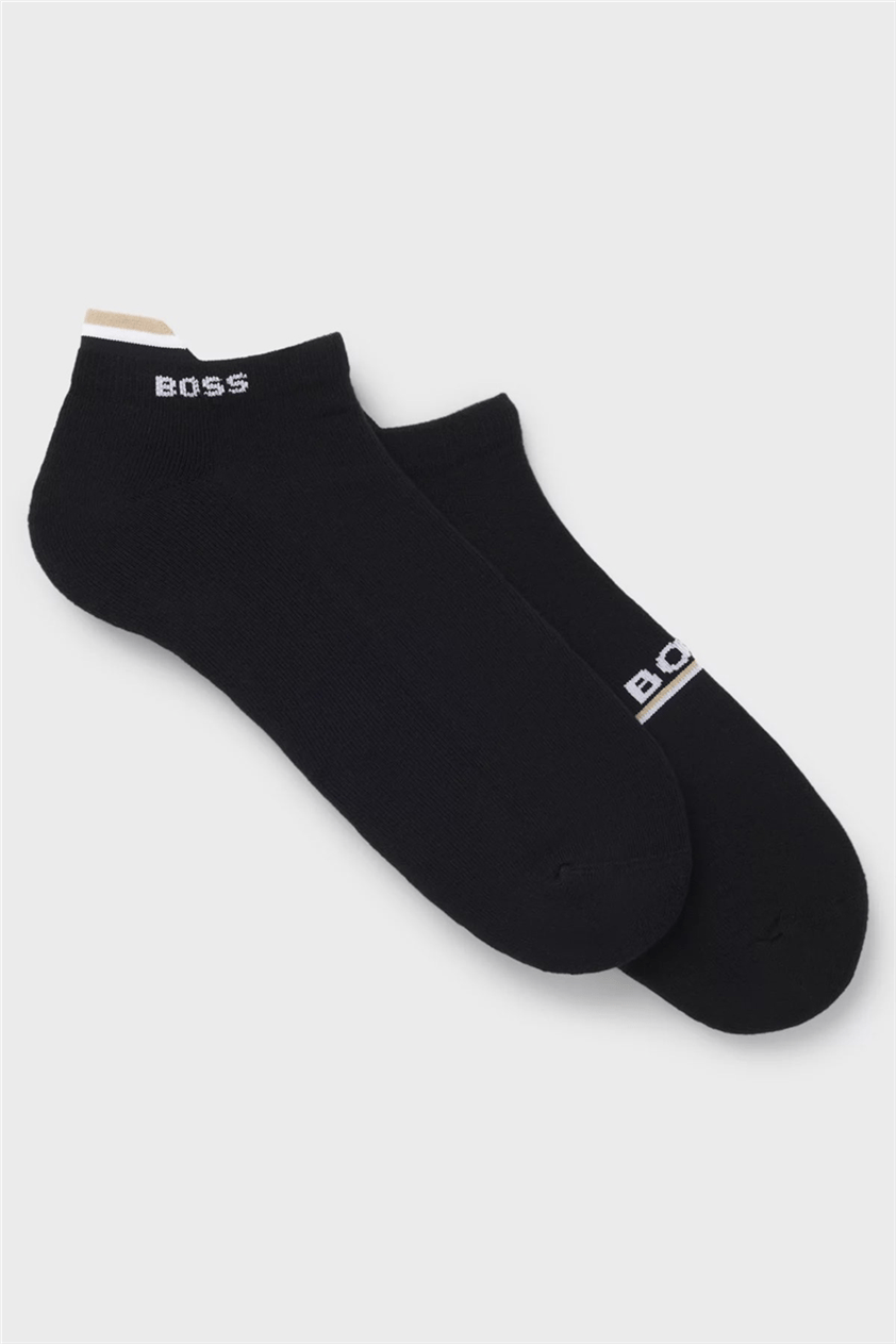 Boss 2P As Iconic Loop Cc Erkek 2li Çorap Siyah