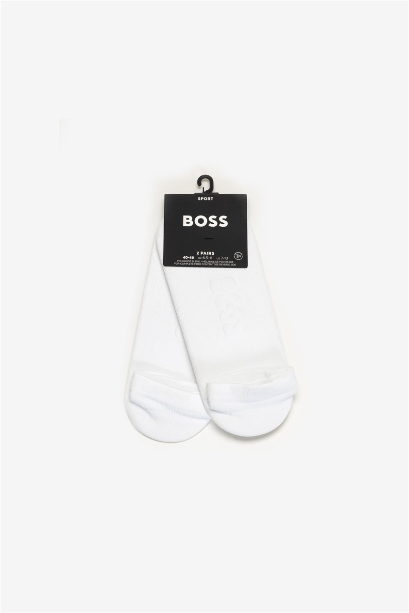 Boss 2P As Oxigen Erkek 2li Çorap Beyaz