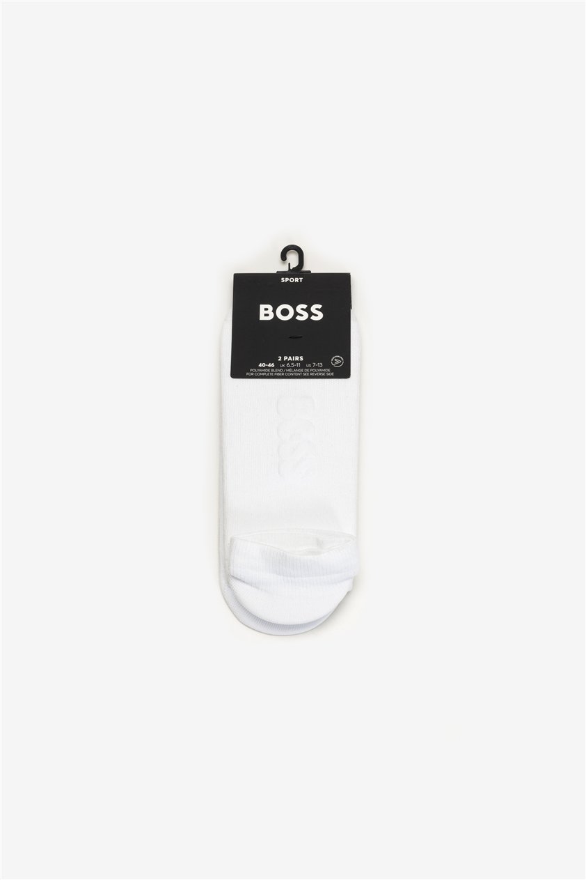 Boss 2P As Oxigen Erkek 2li Çorap Beyaz