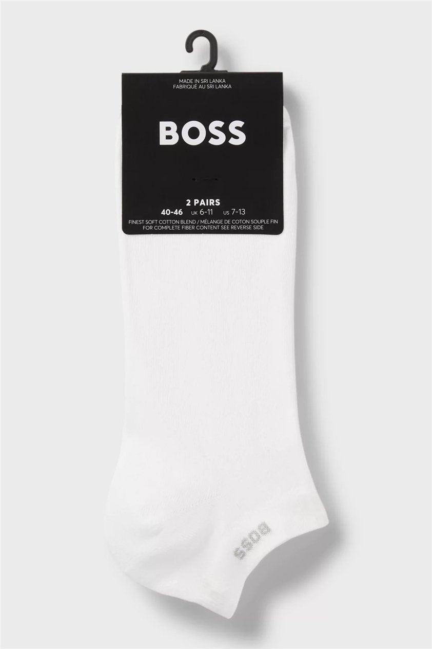Boss 2P As Uni CC Erkek 2li Çorap Beyaz