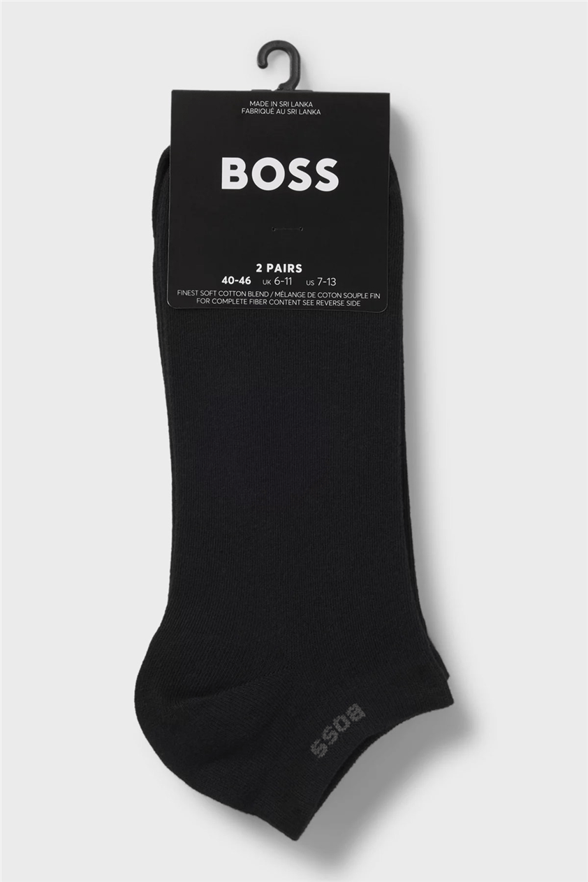 Boss 2P As Uni CC Erkek 2li Çorap Siyah