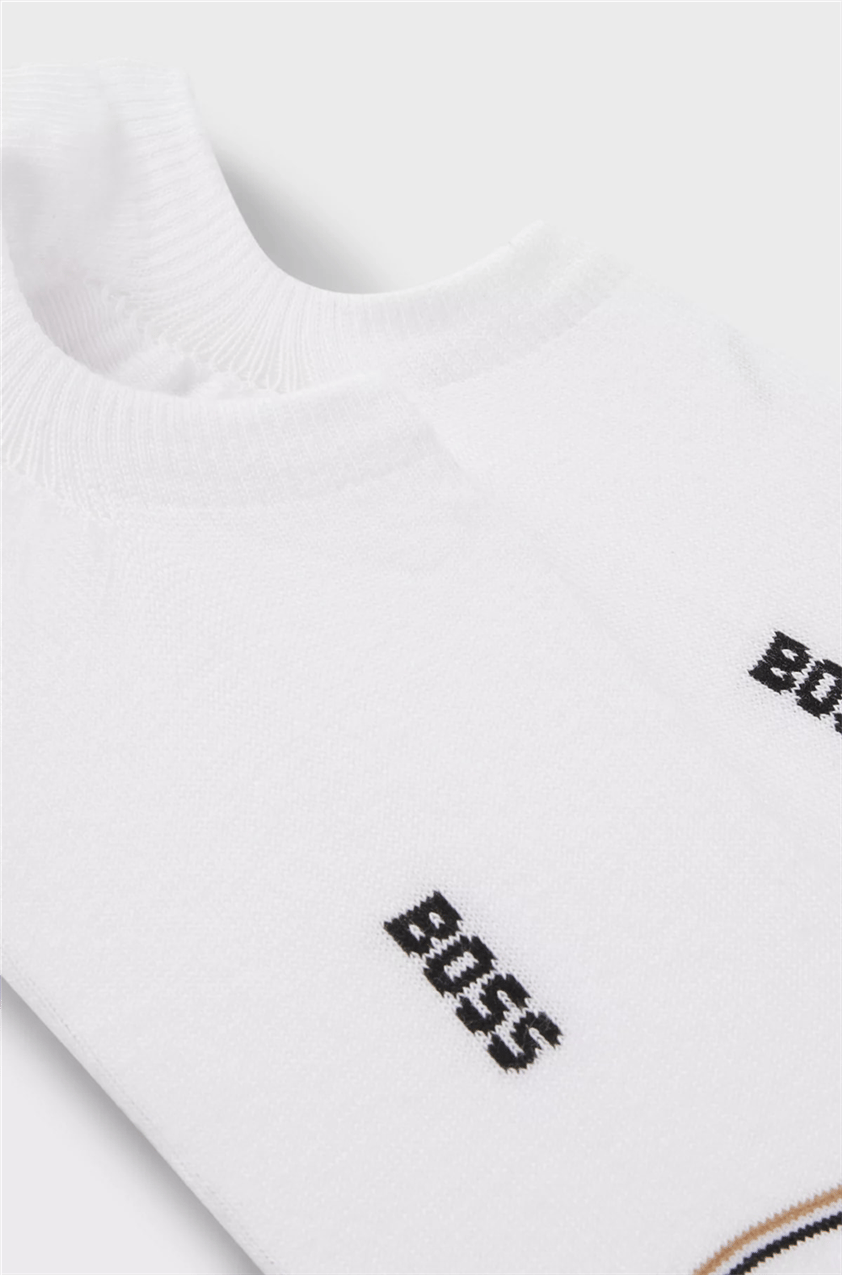 Boss 2P Lc Iconic Cc Erkek 2li Çorap Beyaz