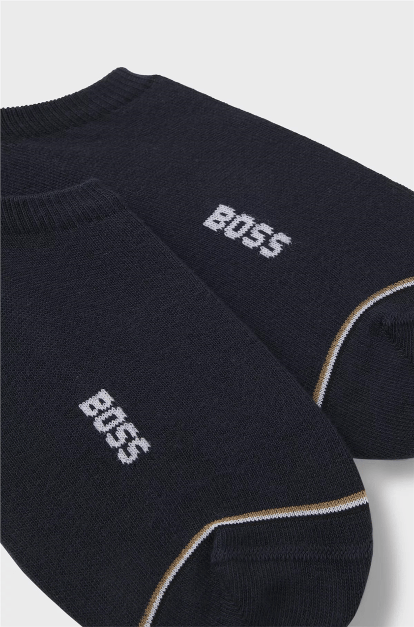 Boss 2P Lc Iconic Cc Erkek 2li Çorap Mavi