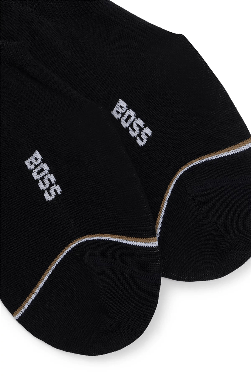 Boss 2P Lc Iconic Cc Erkek 2li Çorap Siyah