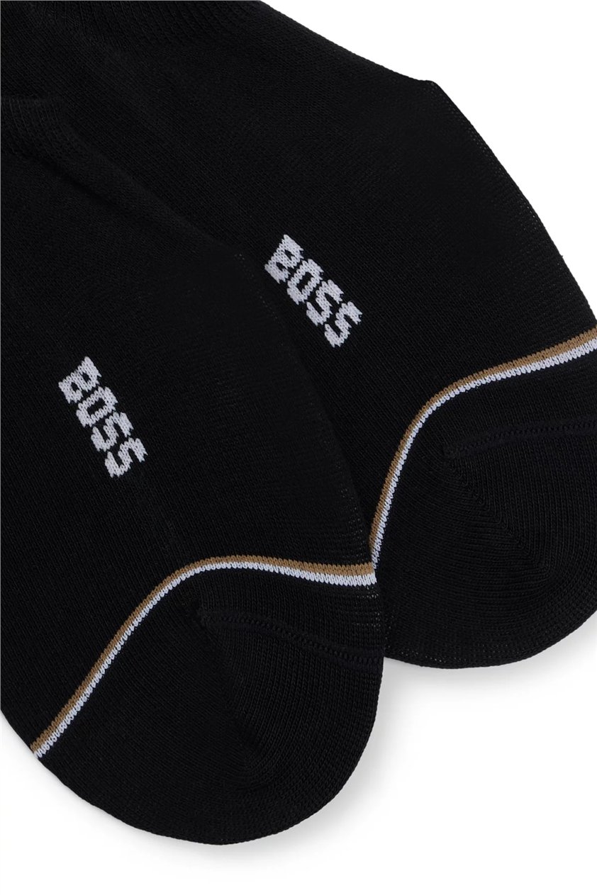 Boss 2P Lc Iconic Cc Erkek 2li Çorap Siyah