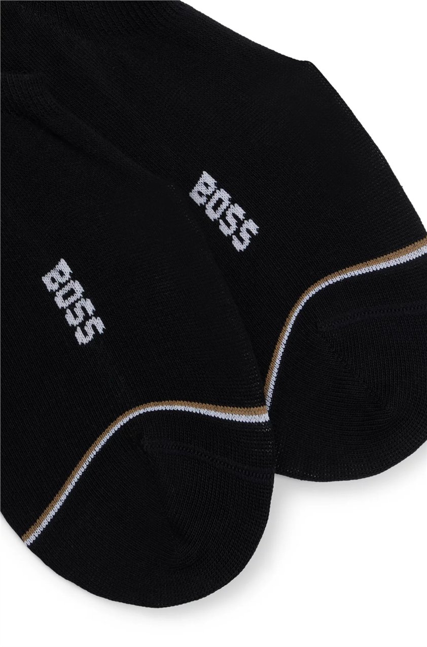 Boss 2P Lc Iconic Cc Erkek 2li Çorap Siyah
