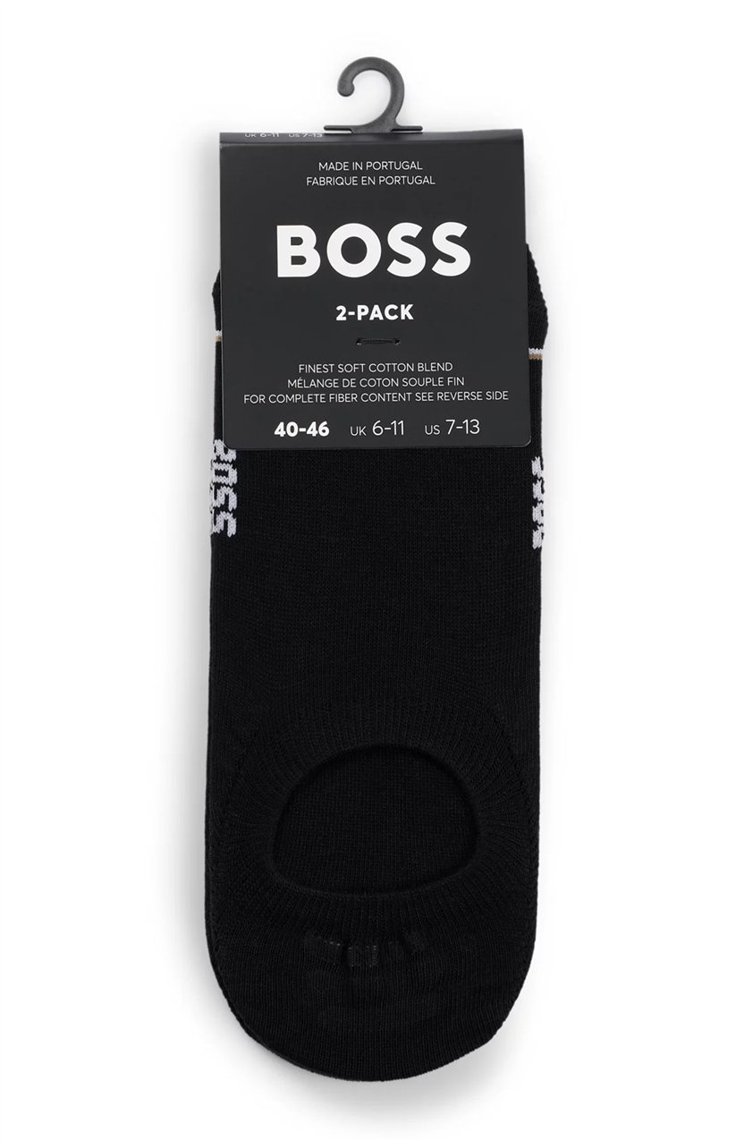 Boss 2P Lc Iconic Cc Erkek 2li Çorap Siyah