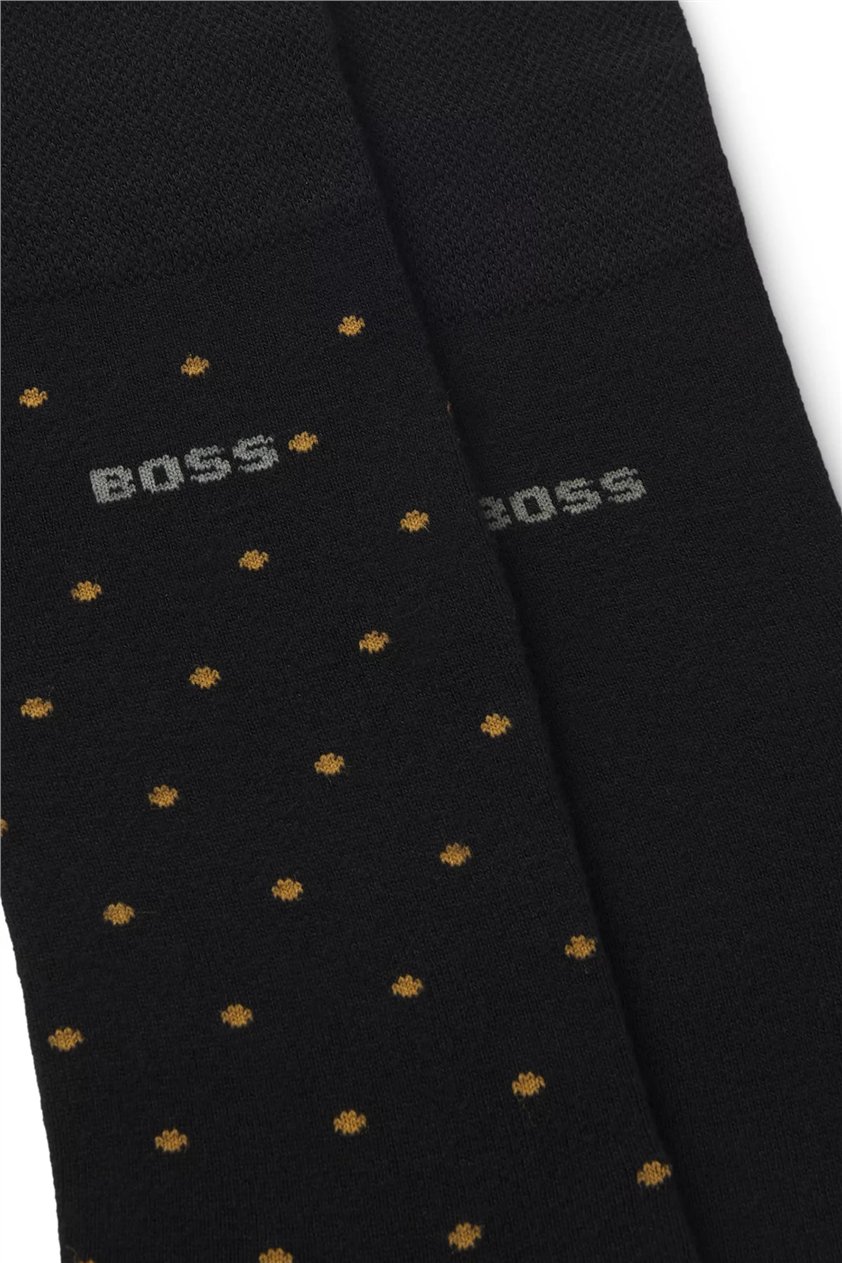 Boss 2Prs Minidot Vıbambo Erkek 2li Çorap Siyah