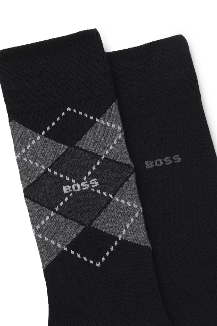 Boss Argyle Erkek 2li Çorap