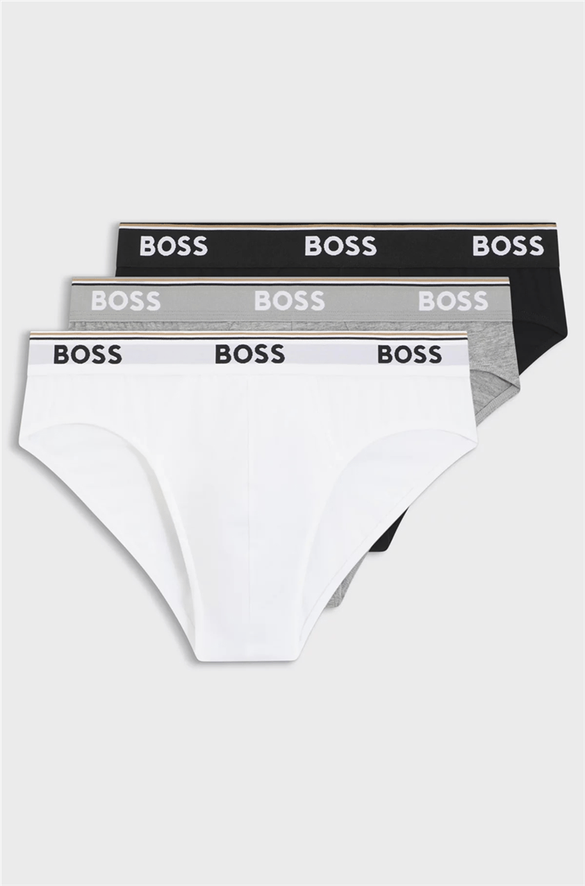 BOSS Brief 3P Power Erkek 3lü Boxer Çok Renkli