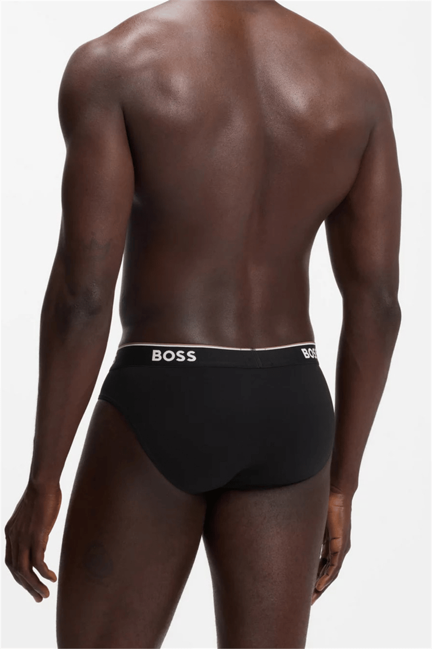 BOSS Brief 3P Power Erkek 3lü Boxer Siyah