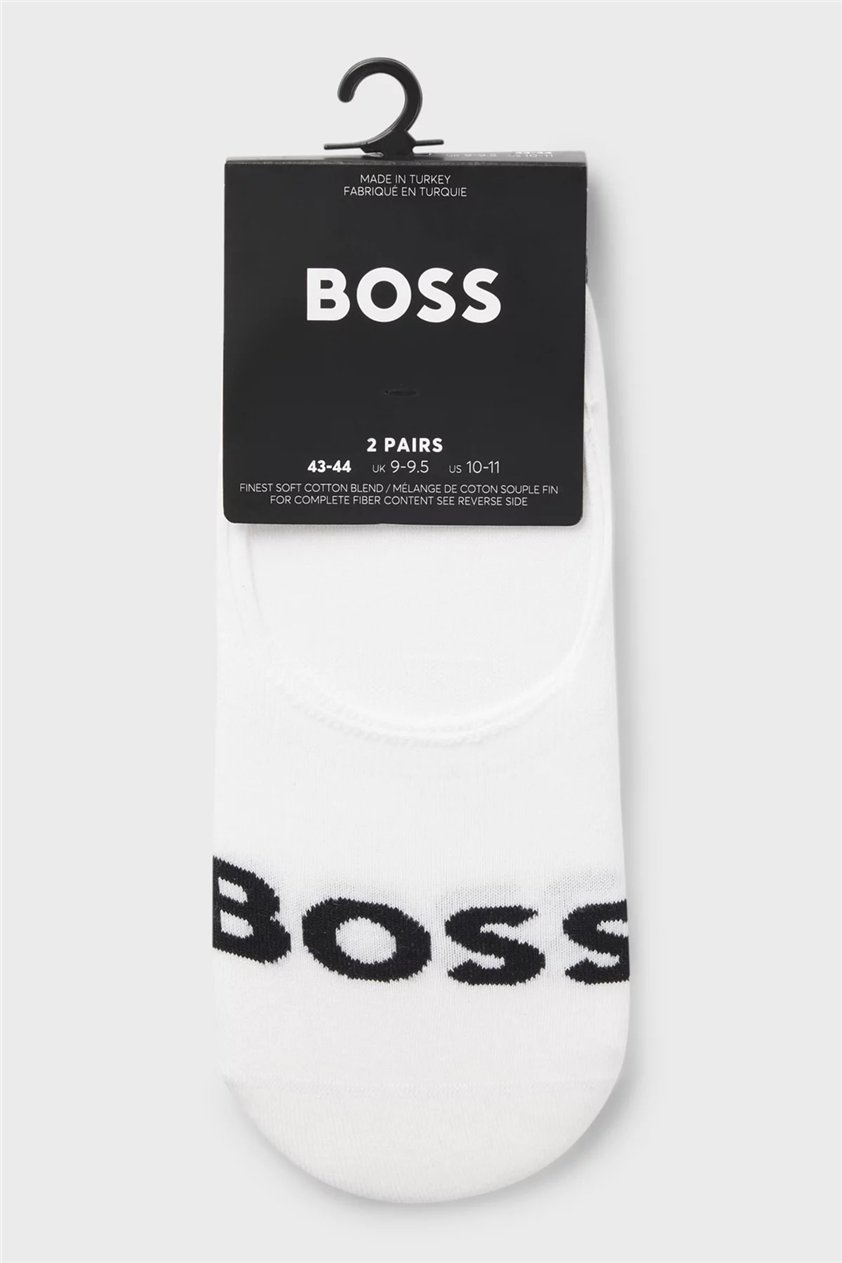 Boss Erkek 2li Çorap Beyaz